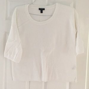 J crew flutter sleeve sweater.